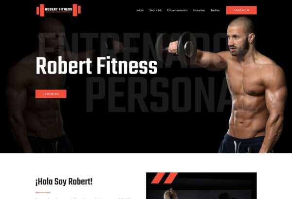Pagina Web Prediseñada para entrenador personal