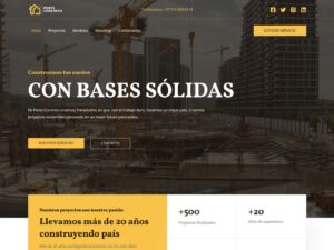 pagina web prediseñada para constructora